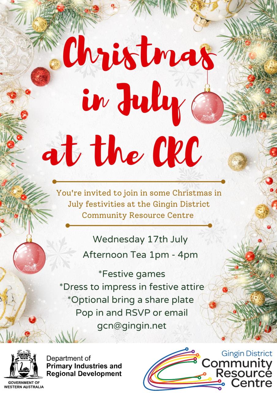 Christmas in July at the Gingin CRC