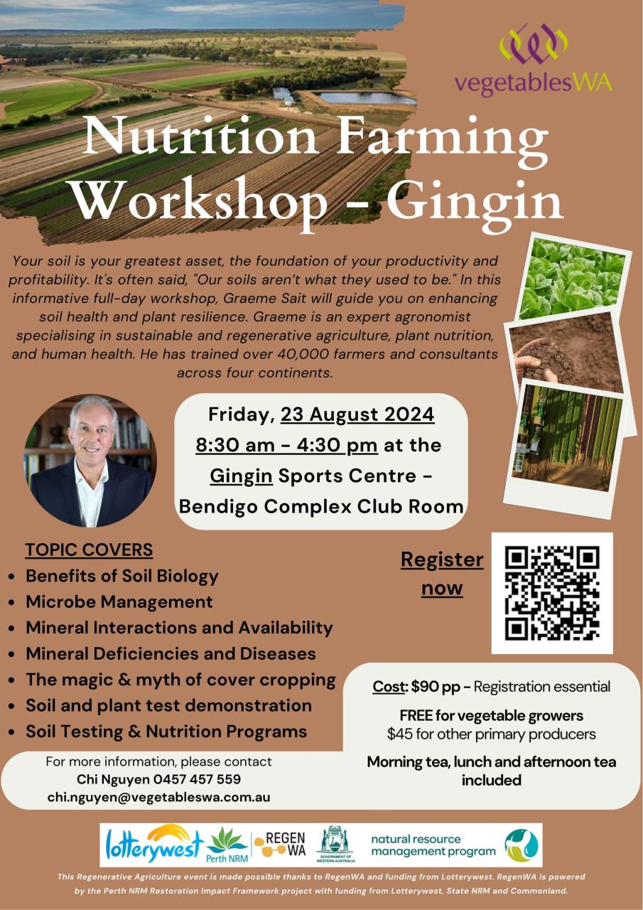 Nutrition Farming Workshop - Gingin