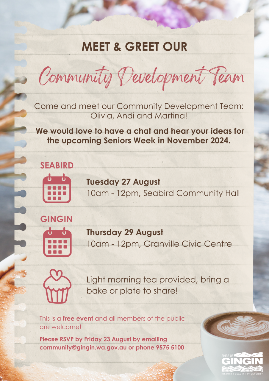 Meet & Greet our Community Development Team