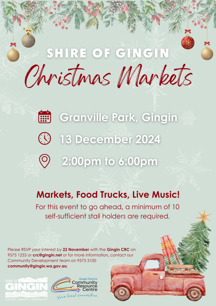 Shire of Gingin Christmas Markets